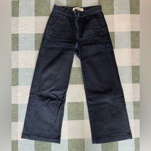 Gap high-rise wide-leg denim trousers